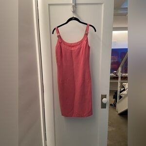 Jones New York Pink Silk Linen Dress